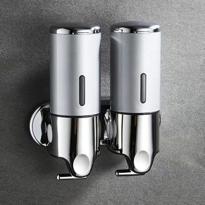 SOAPFORT – Dispensador de jabón de alta calidad, montado en la pared, con un elegante diseño de acero inoxidable