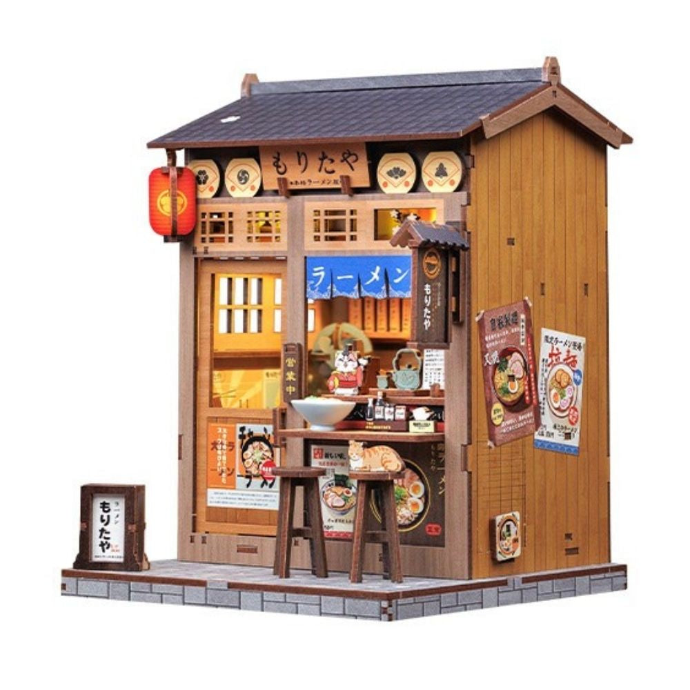 Maqueta Book Nook DIY Restaurante de Ramen de 240 piezas con luz LED