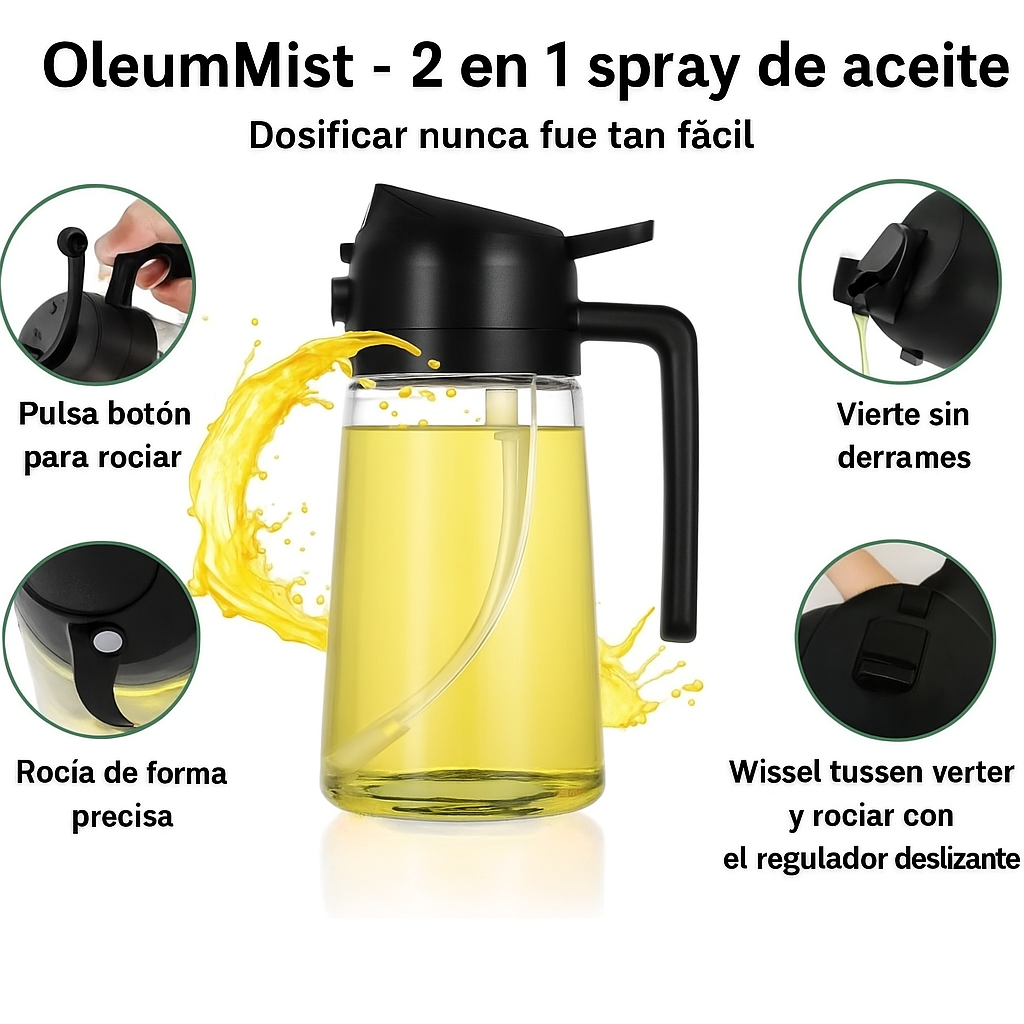 OleumMist™ – Spray de aceite 2 en 1