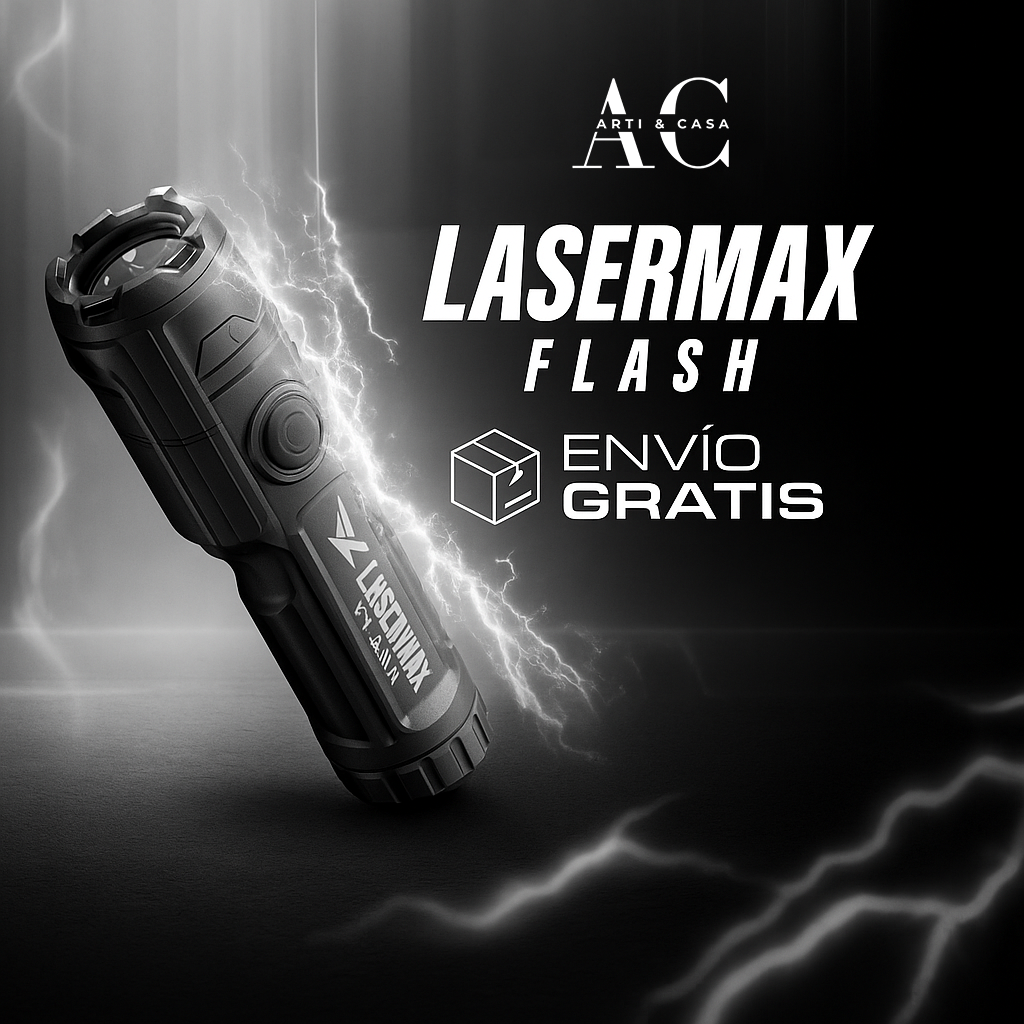 LaserMax Flash – Linterna táctica recargable de 10 000 lúmenes