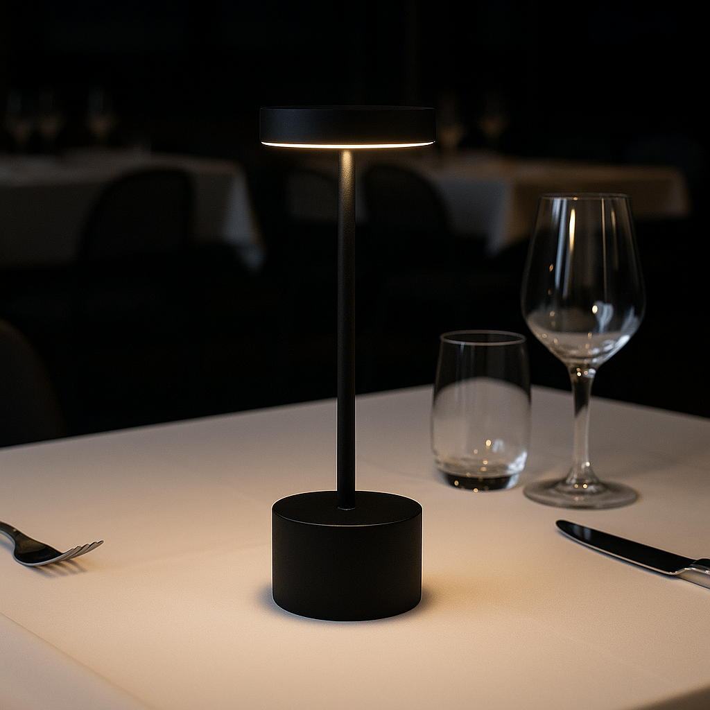 Lámpara de Mesa LED Metálica Inalámbrica