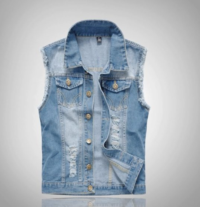Chaleco de Mezclilla para Hombre | Sin Mangas, Estilo Streetwear