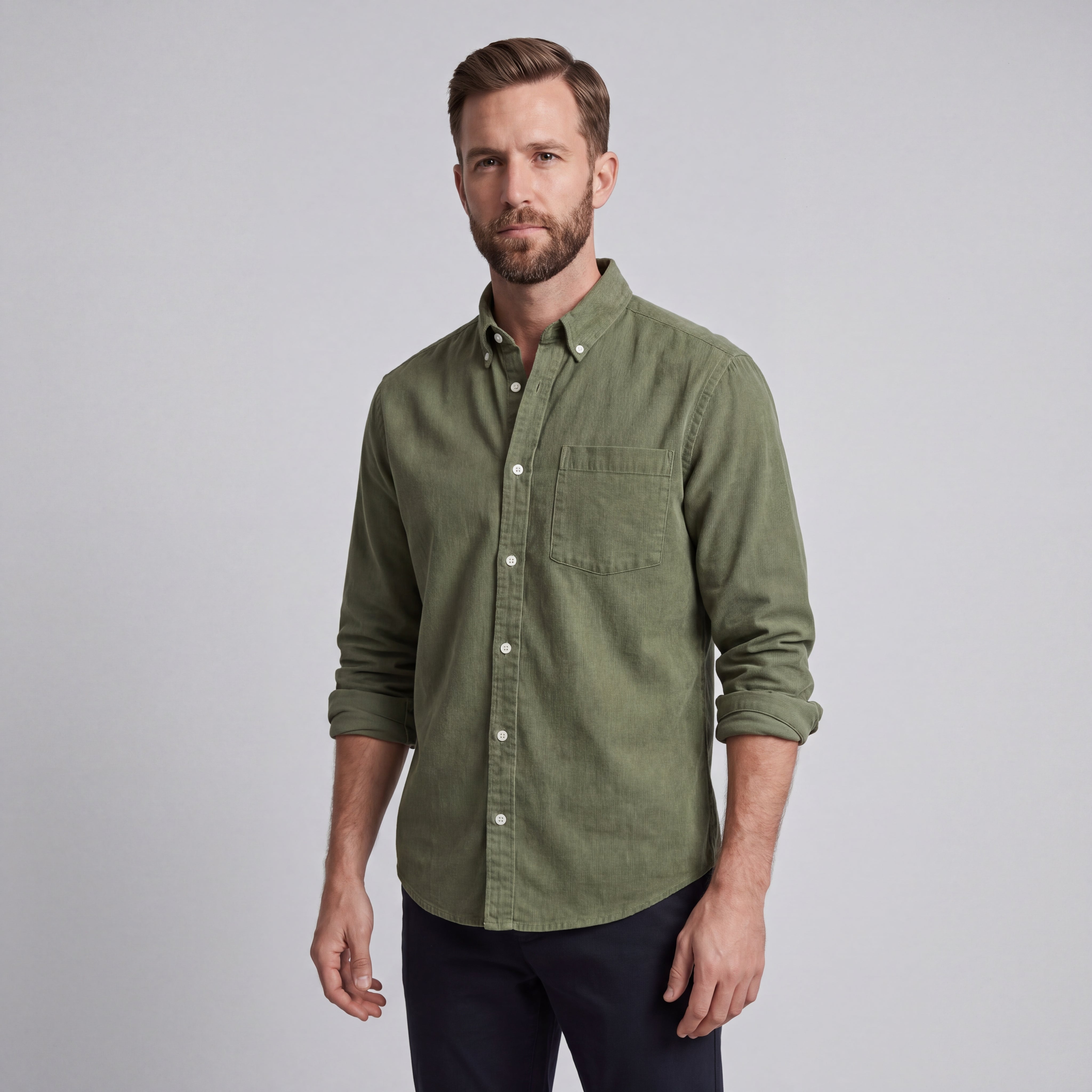 KIKO | CAMISA CASUAL-CHIC - Verde Oliva