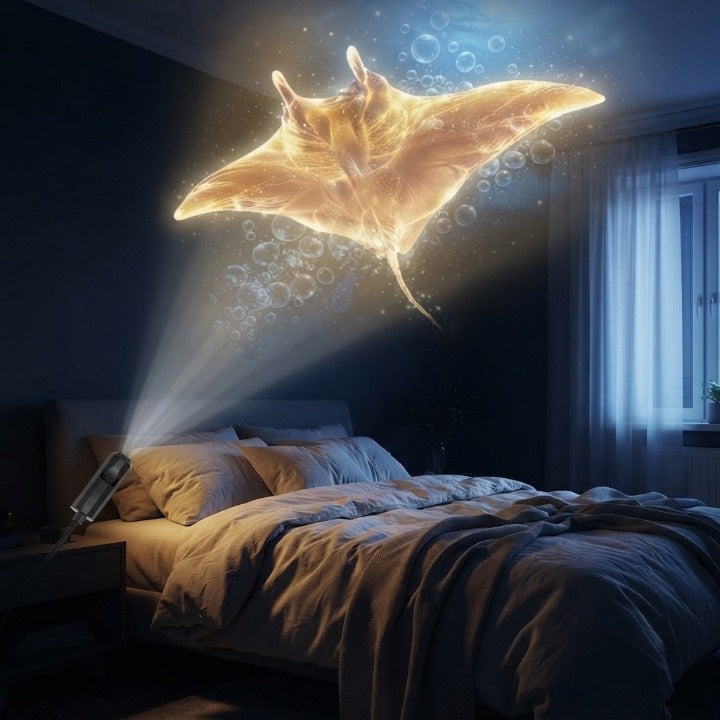 LED-sterrenprojector met 10 projectie-inzetstukken