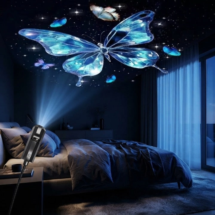 Projecteur LED d’étoiles avec 10 inserts de projection