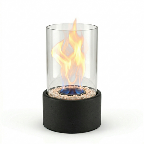 Lumara - Chimeneas de bioetanol de sobremesa con Llama Auténtica - Interior y Exterior
