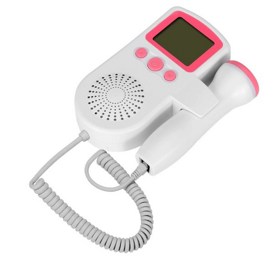 Draagbare foetale doppler met lcd-scherm en sonde van 3 MHz