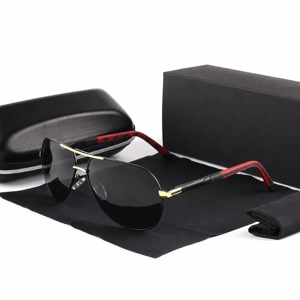 Gafas de Sol Aviador para Hombre con Protección UV400 y Montura de Metal