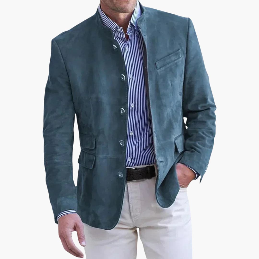 Blazer para Hombre | Cuello Alto y Estilo Elegante