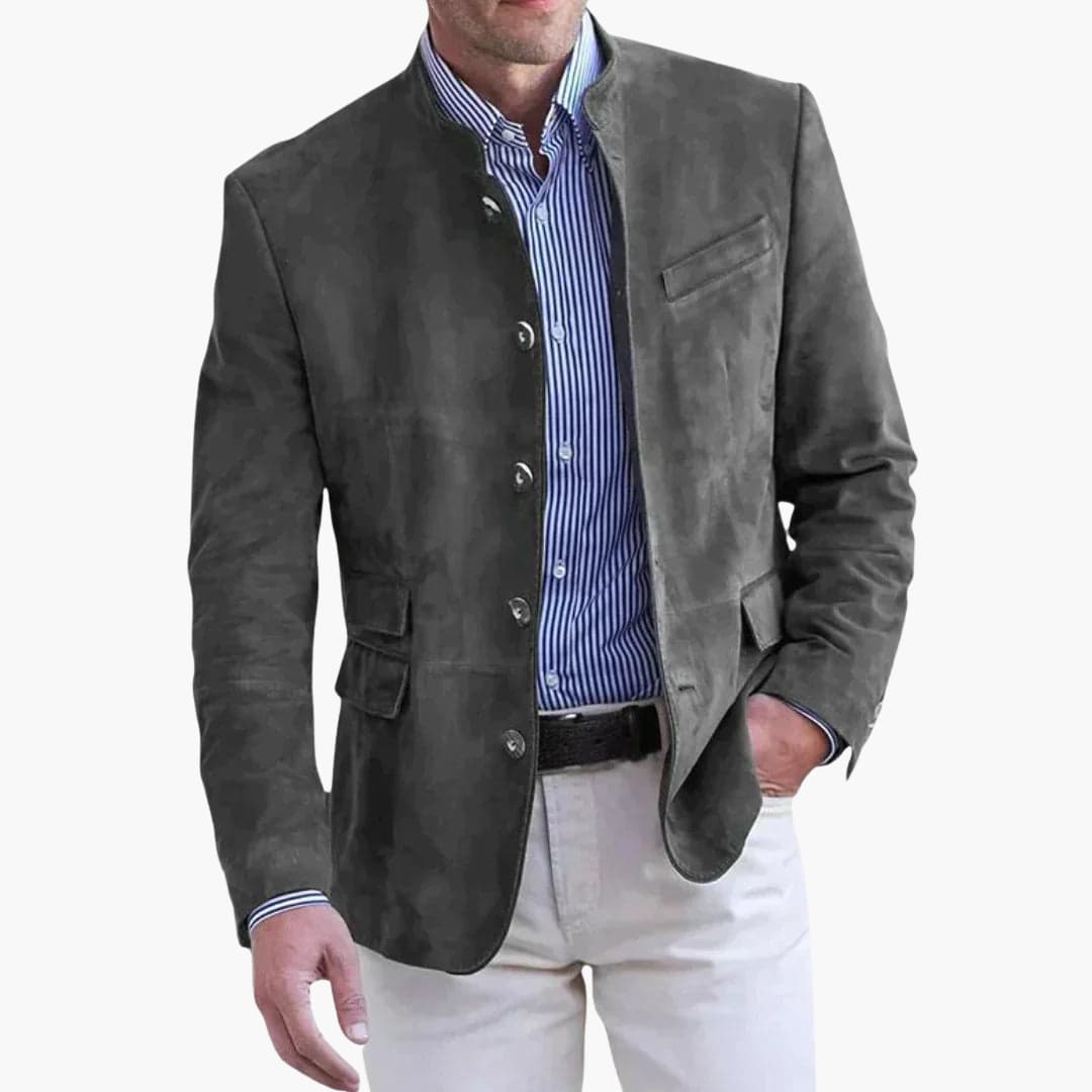 Blazer para Hombre | Cuello Alto y Estilo Elegante