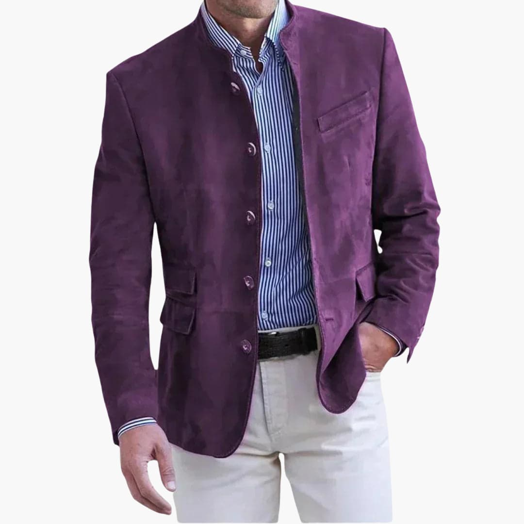 Blazer para Hombre | Cuello Alto y Estilo Elegante