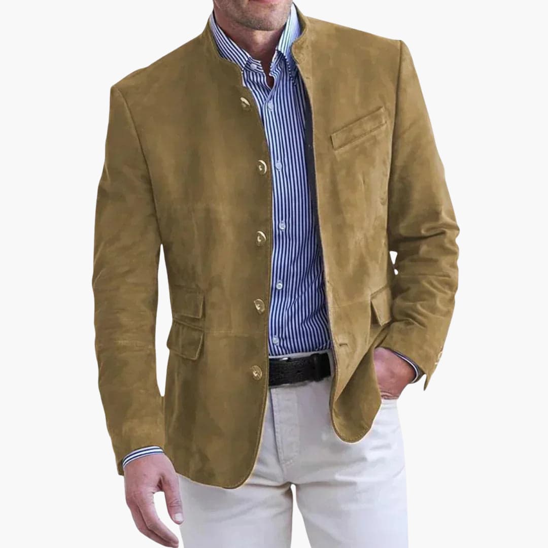 Blazer para Hombre | Cuello Alto y Estilo Elegante