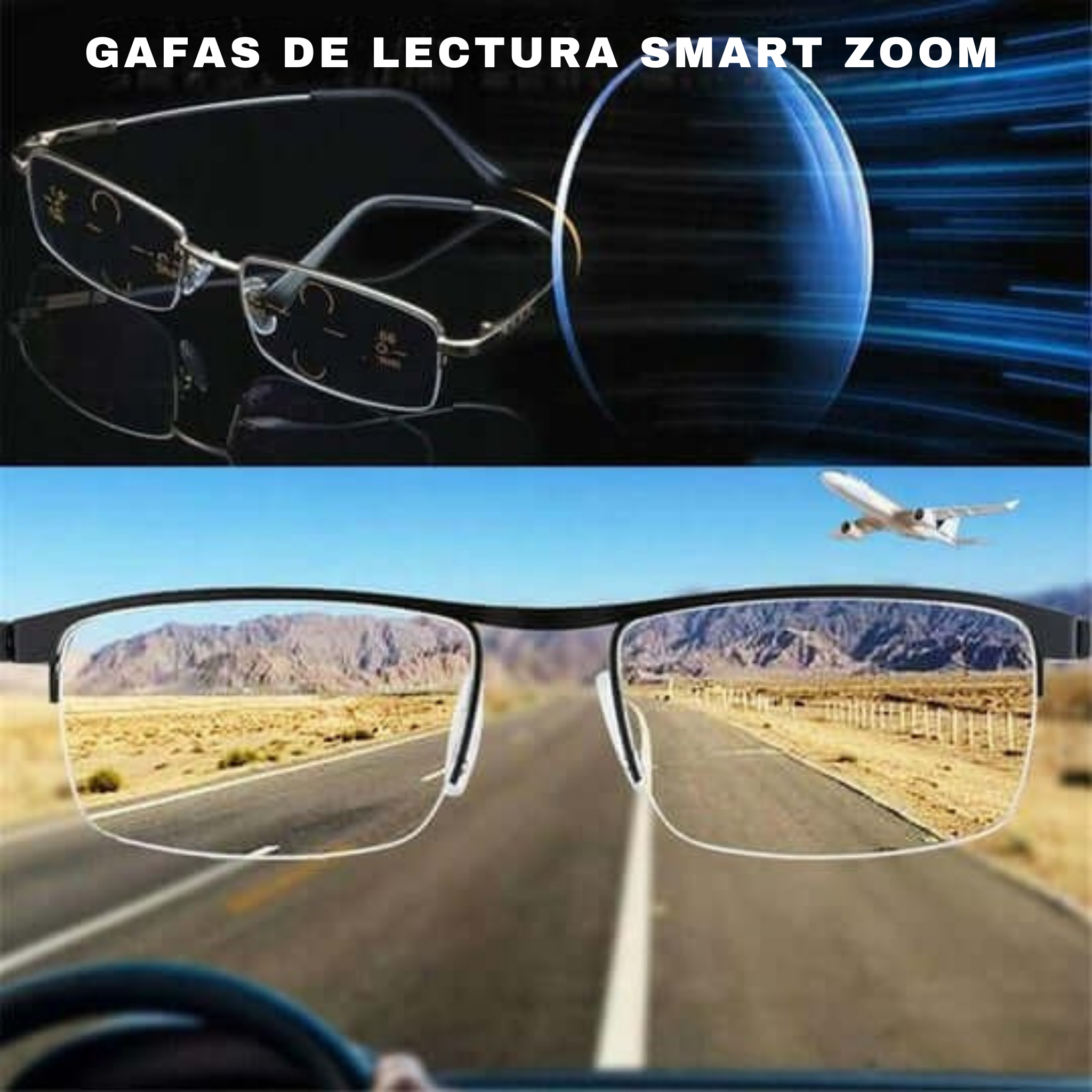 Gafas Progresivas Inteligentes con Lentes Fotocromáticas