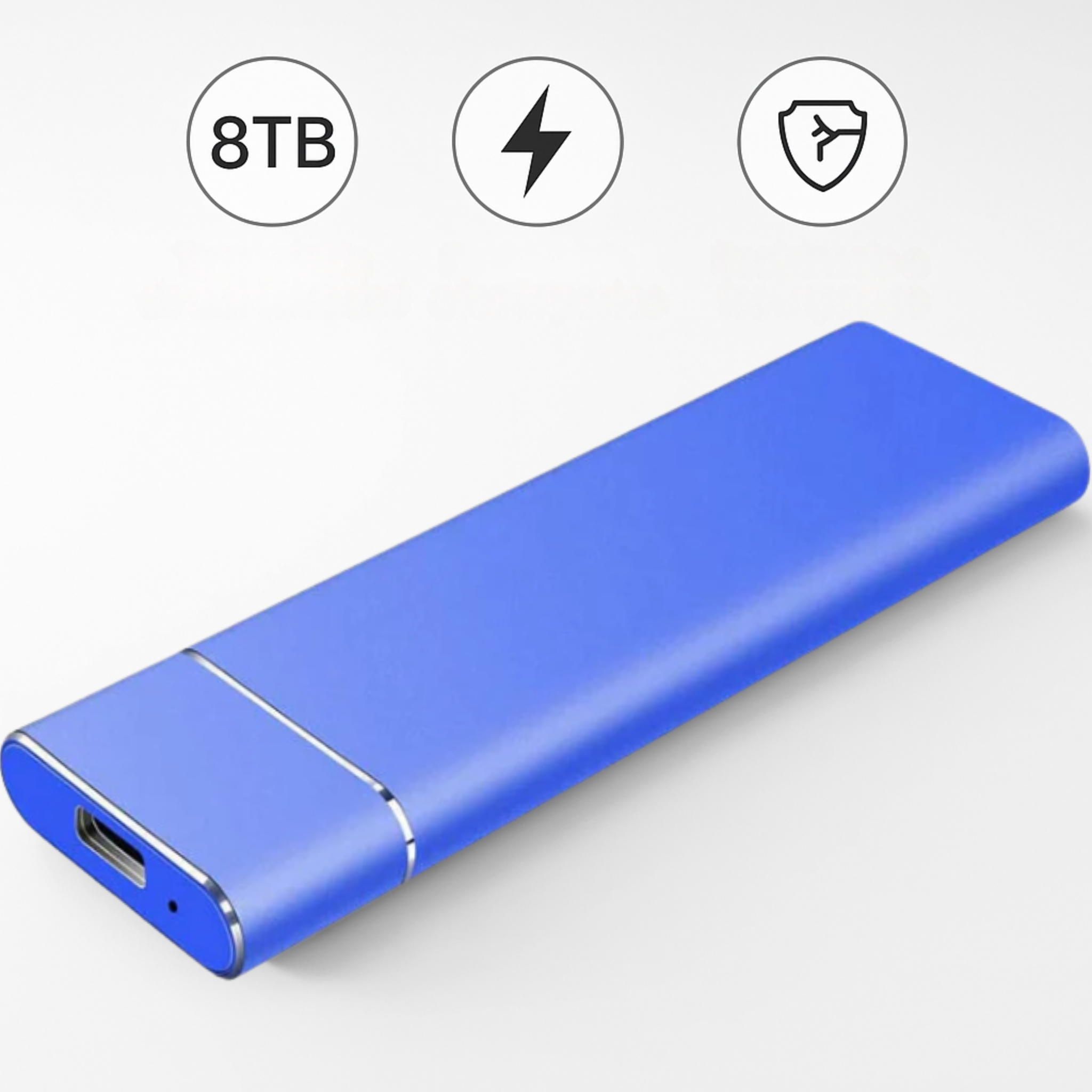 Disco Duro Externo 8TB Portátil, Alta Velocidad