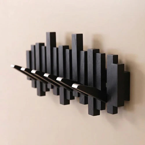 Perchero Estilo Piano - Nogal/Haya - Diseño Elegante