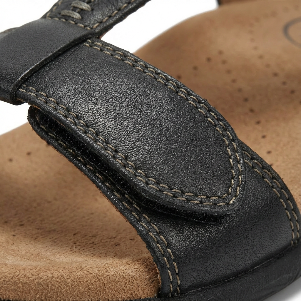 Sandalias Ortopédicas Mujer Diseño En T Cierre Ajustable