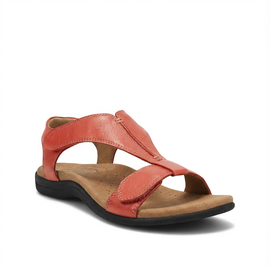 Sandalias Ortopédicas Mujer Diseño En T Cierre Ajustable