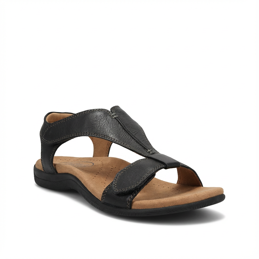 Sandalias Ortopédicas Mujer Diseño En T Cierre Ajustable