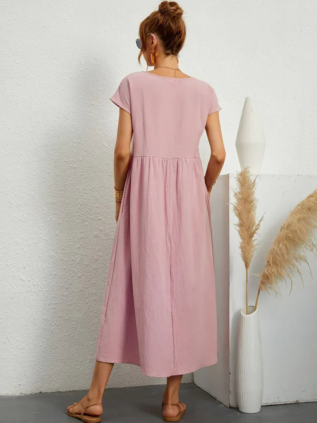 Gabrielle — Vestido Midi Fluido con Elegancia Atemporal