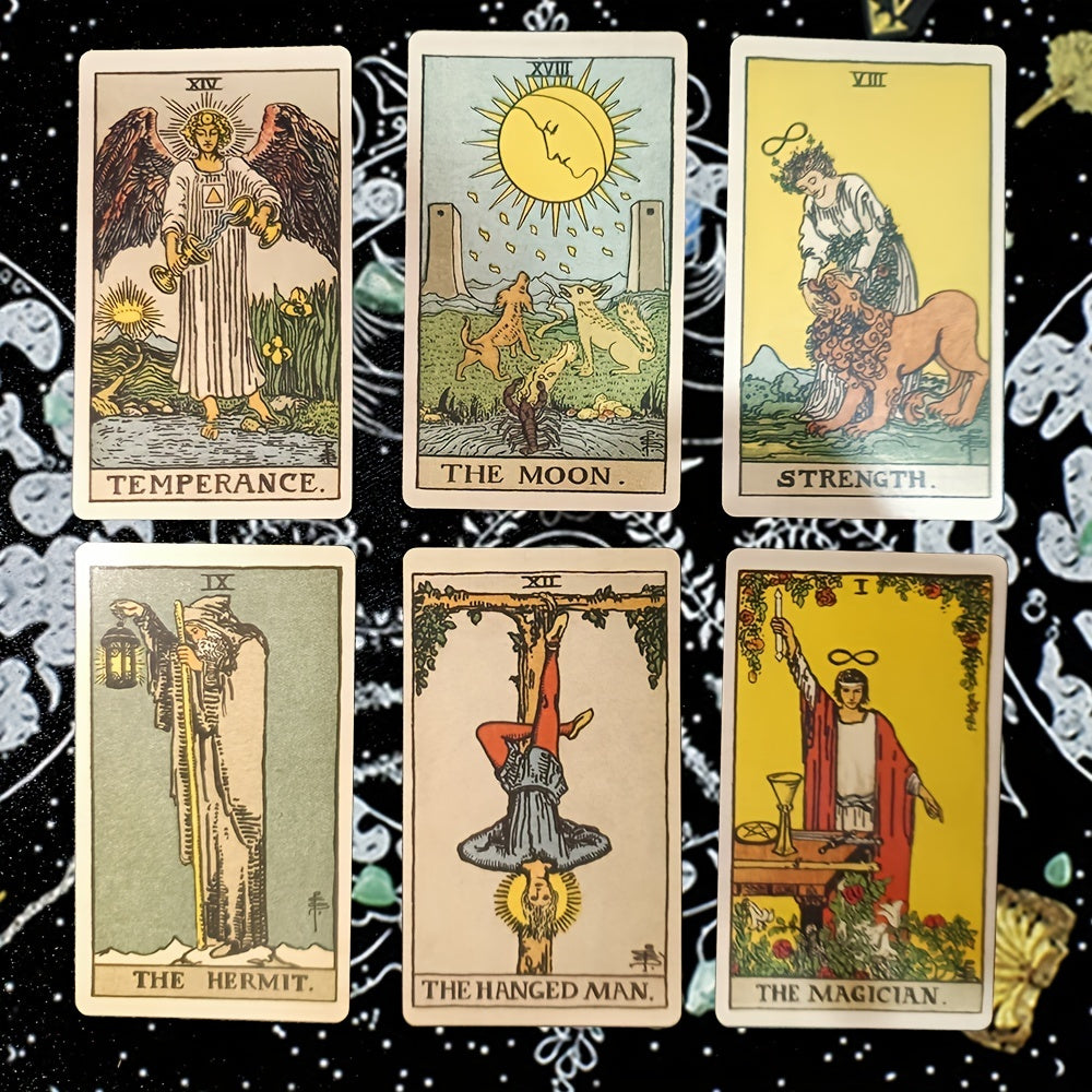 MysticTarot - Juego de Cartas del Tarot Clásico de 78 Cartas