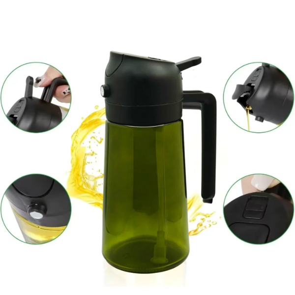 Nebulizador del chef - spray de aceite 2 en 1 + protección UV para vidrio