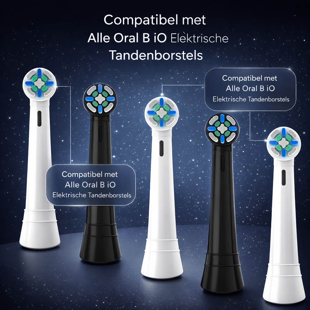 Pack van 10 compatibele opzetborstels voor elektrische Oral-B iO Series 2–10-tandenborstels