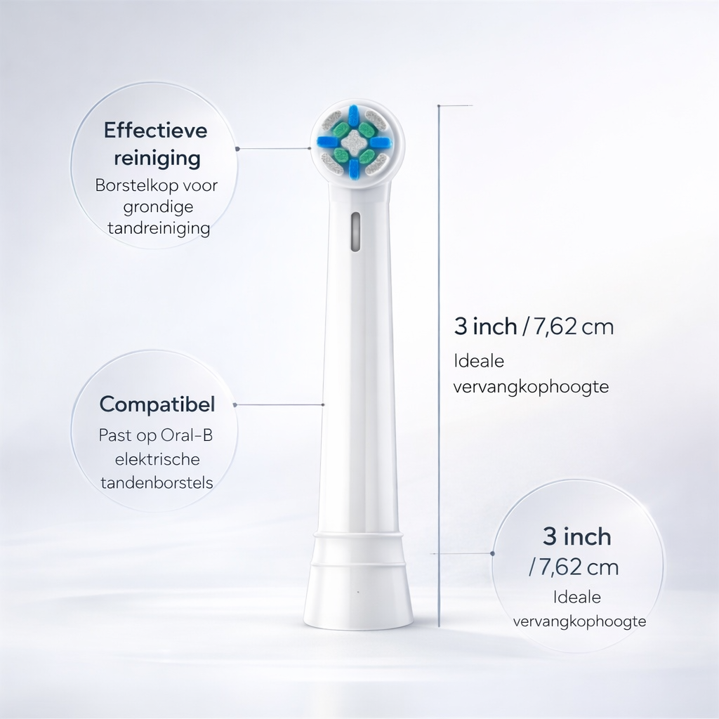 Pack van 10 compatibele opzetborstels voor elektrische Oral-B iO Series 2–10-tandenborstels