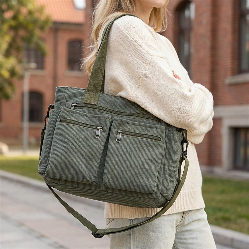 Bolsa de viaje con varios compartimentos y correa ajustable