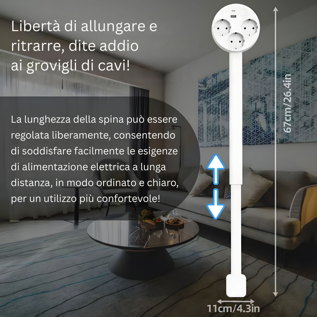 PowerReach | La toma extensible inteligente y elegante para un hogar moderno