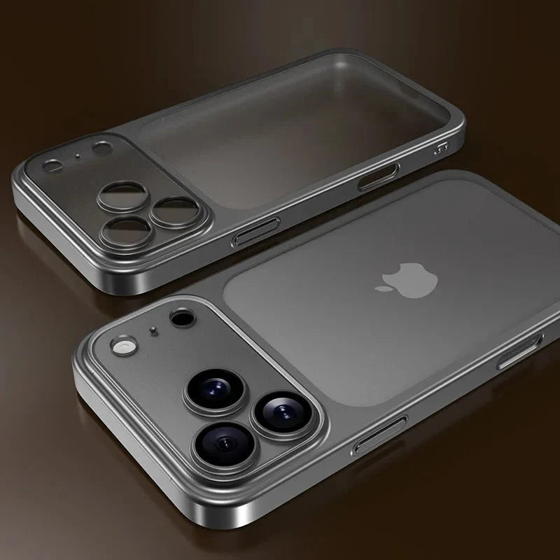 Funda para iPhone 17 Transparente Antigolpes con Borde Metalizado