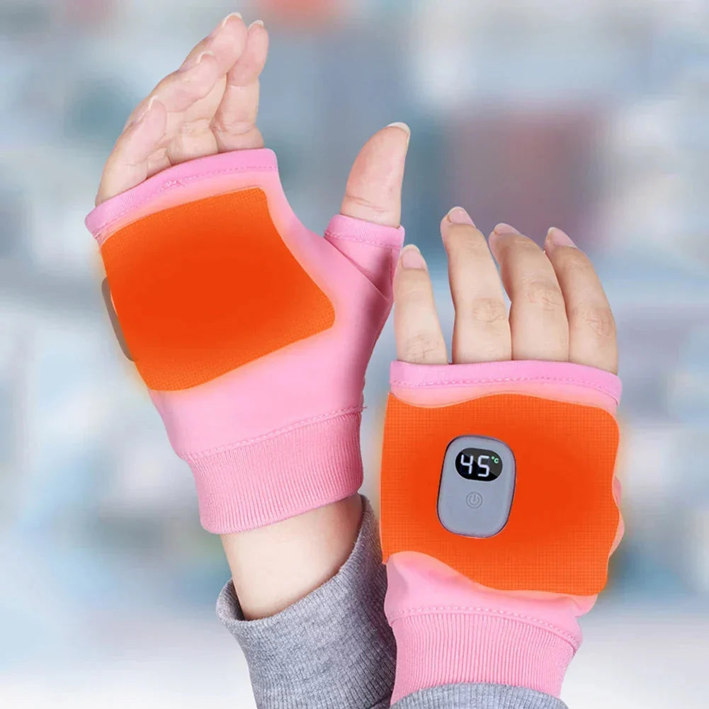 Guantes calefactables sin dedos con 3 niveles de calor
