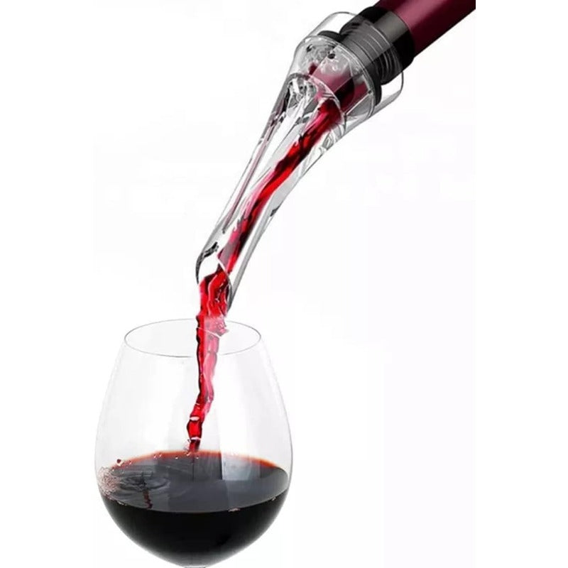Decantador Aireador de Vino Instantáneo - Vertedor Antigoteo Oxigenador Profesional