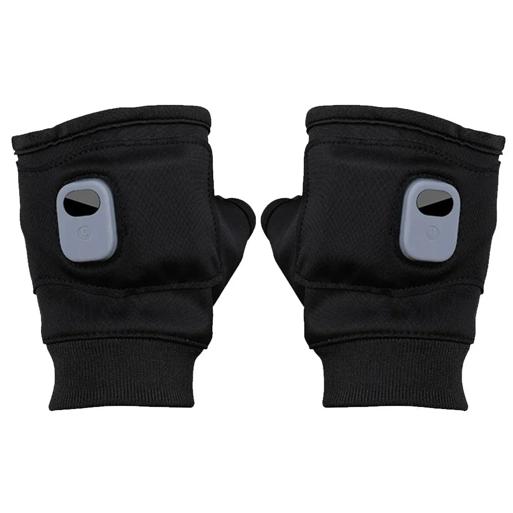 Guantes calefactables sin dedos con 3 niveles de calor
