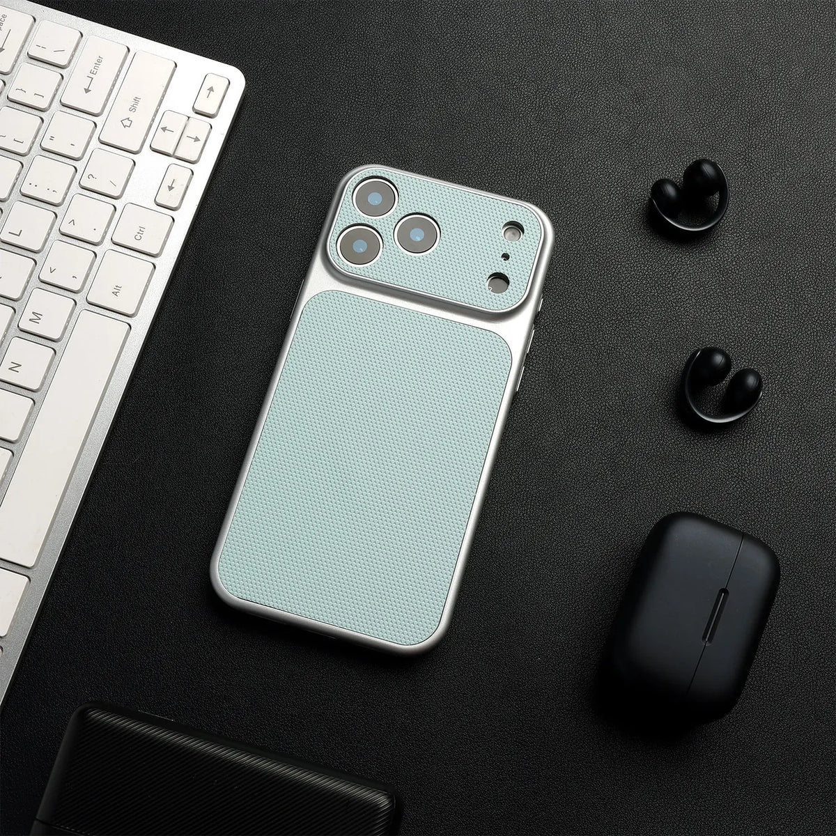 Funda de Piel Híbrida para iPhone Compatible con MagSafe
