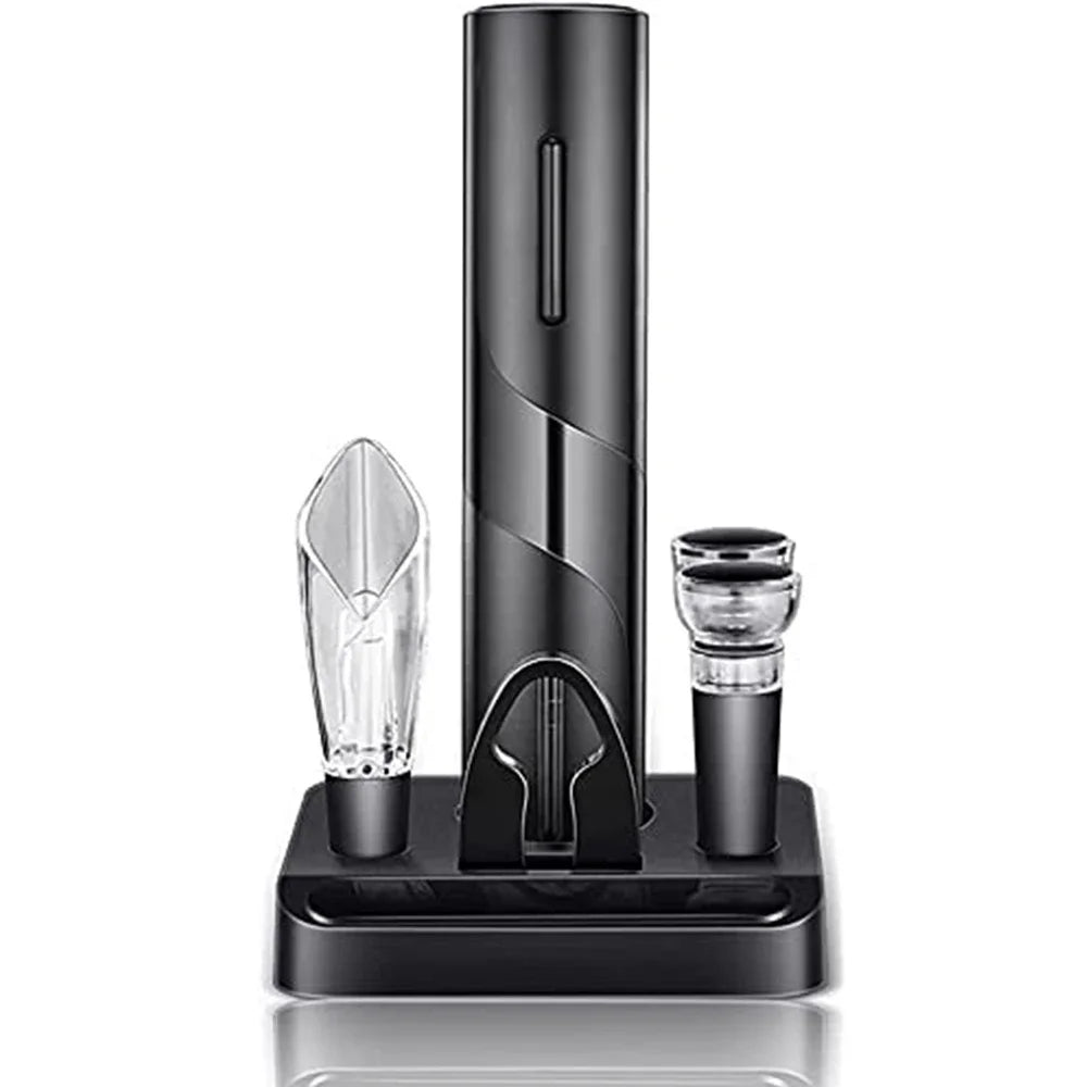 Sacacorchos Eléctrico Automático - Abridor de Vino Recargable USB con Cortacápsulas