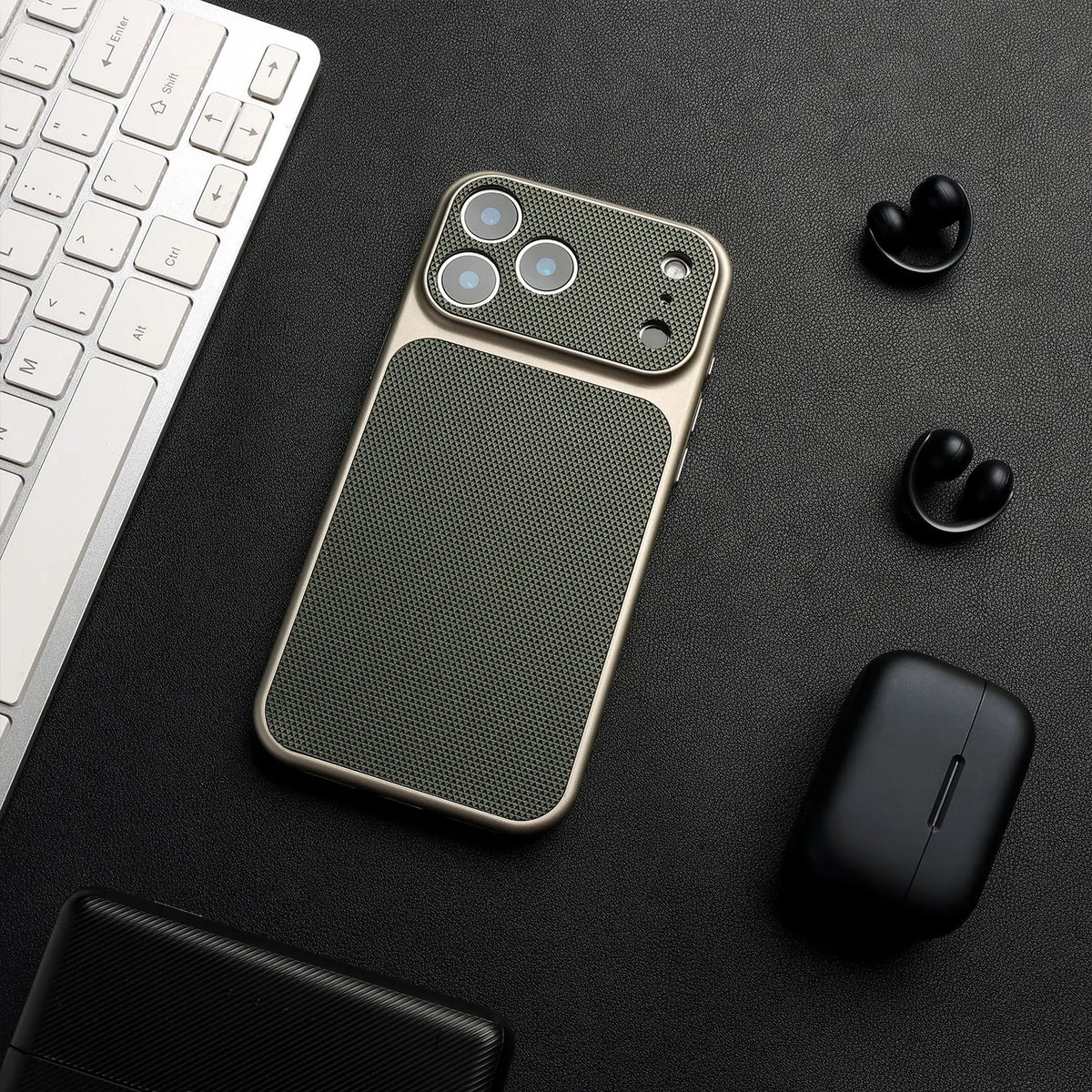 Funda de Piel Híbrida para iPhone Compatible con MagSafe
