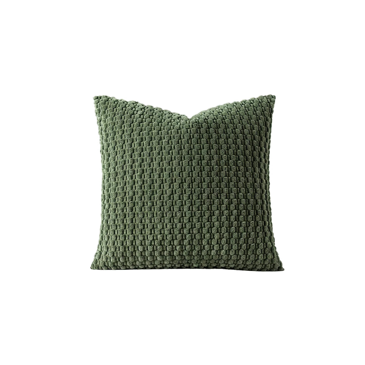 Housse de coussin en velours côtelé à rayures sur les deux faces pour canapé