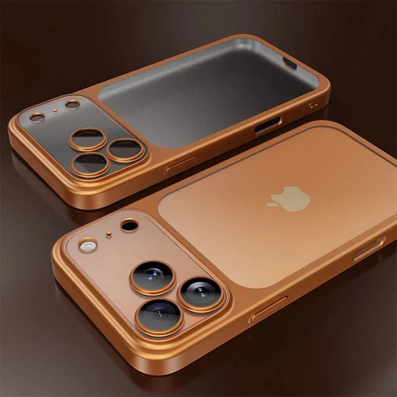 Funda para iPhone 17 Transparente Antigolpes con Borde Metalizado