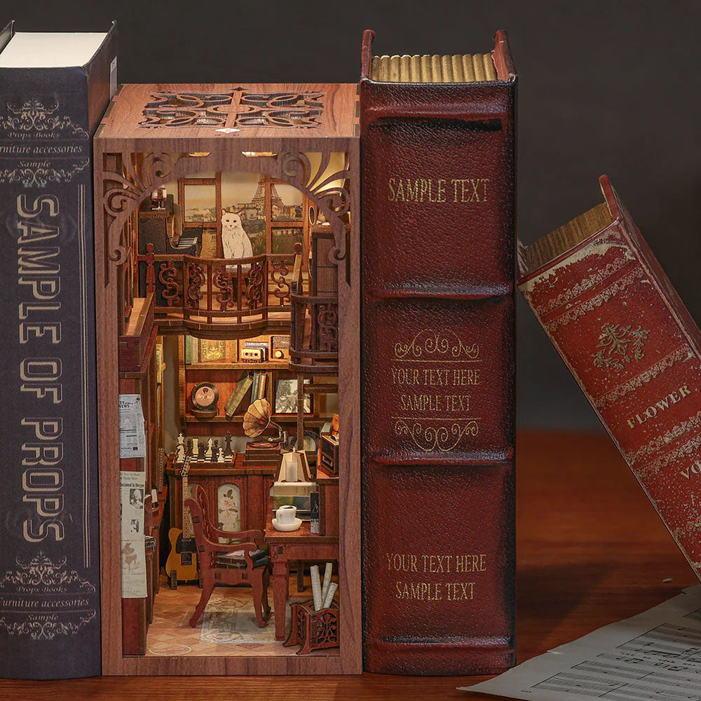 Maqueta Book Nook DIY The Secret Rhythm de 355 piezas con luz LED