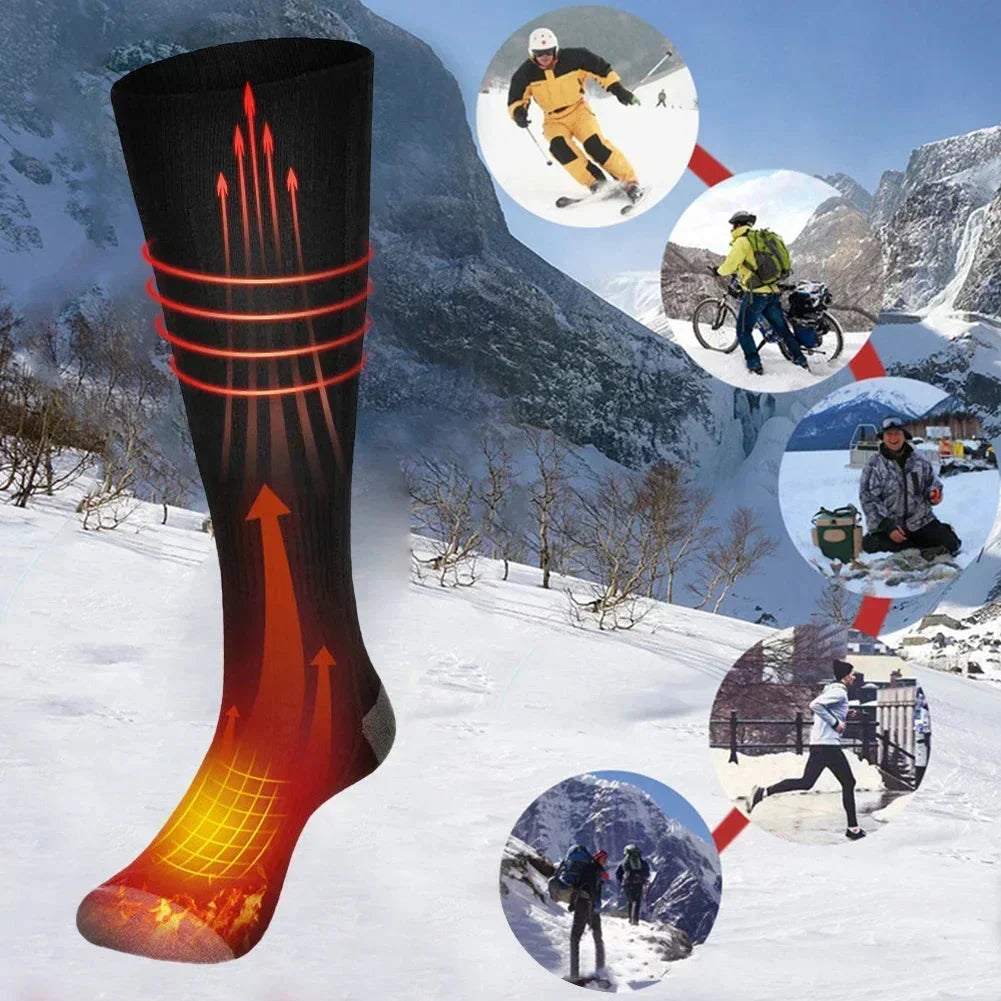 Calcetines calefactables con 3 niveles de calor y batería de 4000 mAh