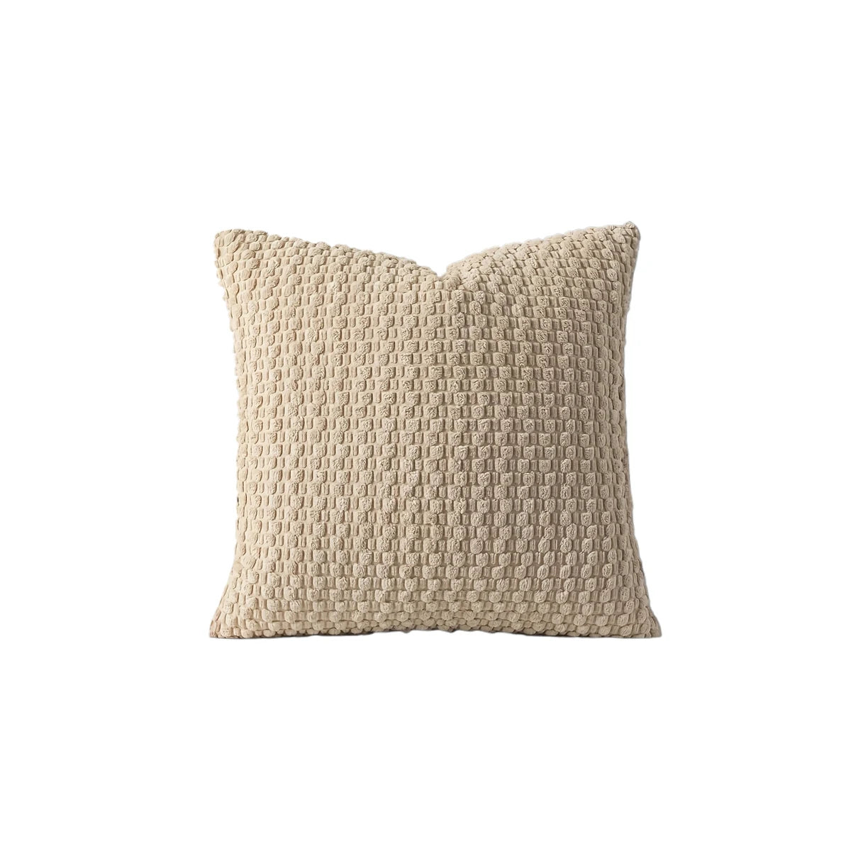 Housse de coussin en velours côtelé à rayures sur les deux faces pour canapé