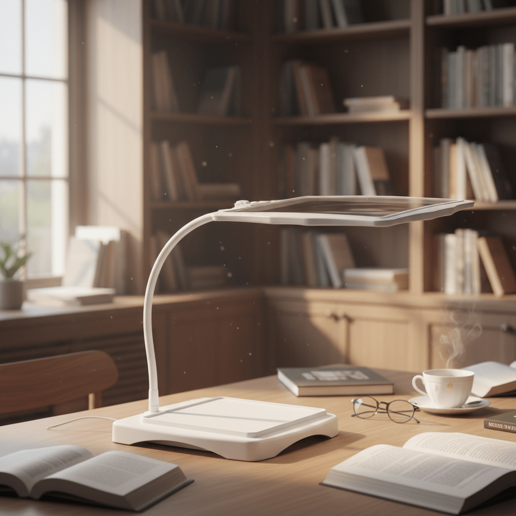 HANDWERK LUX – Lupa de mesa con LED para trabajos precisos y detalles claros