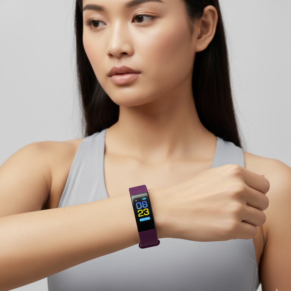 Reloj de Fitness para Personas Mayores de Silicona Impermeable