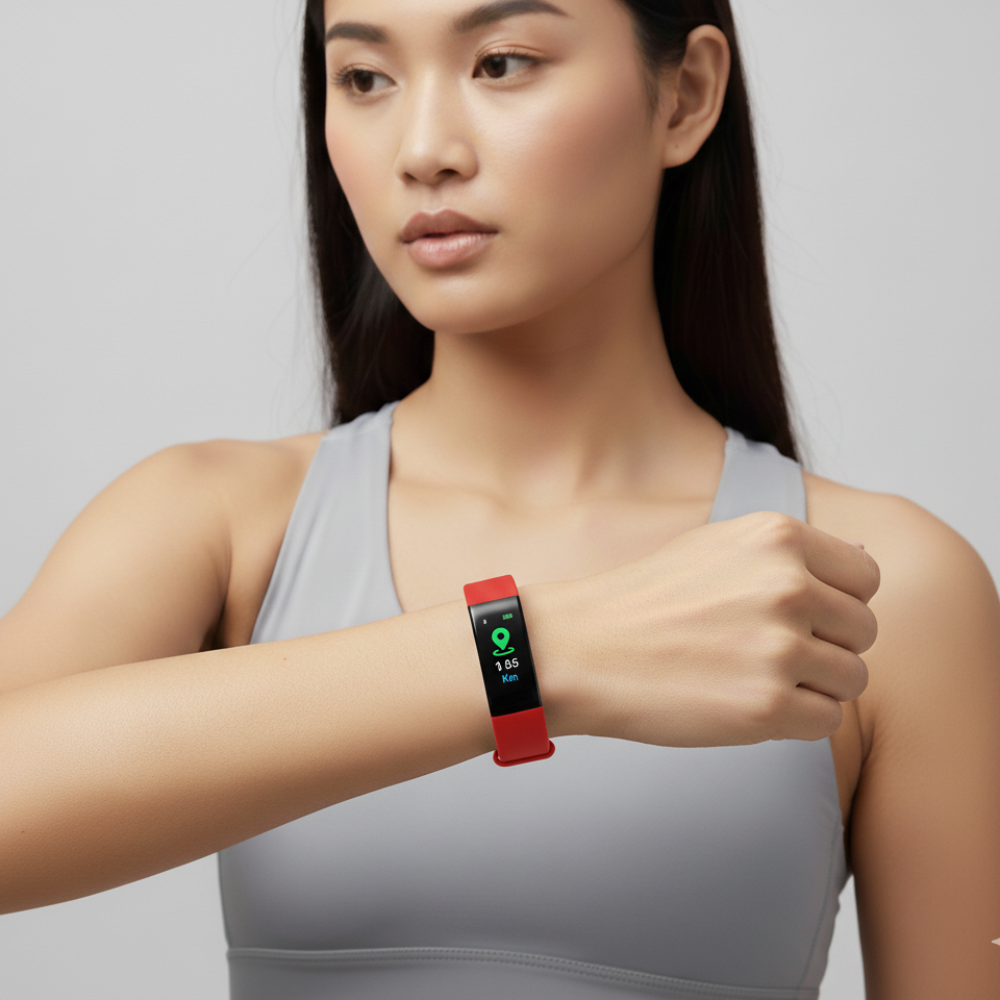 Reloj de Fitness para Personas Mayores de Silicona Impermeable