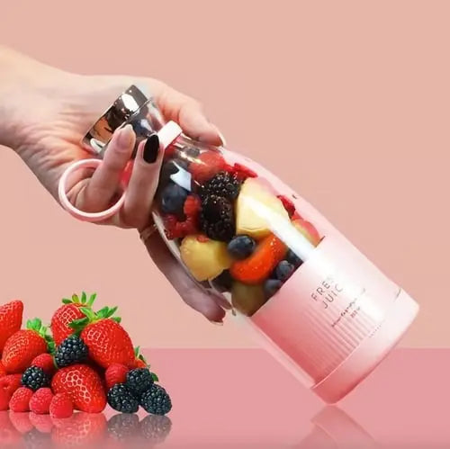Batidora Portátil Inalámbrica para Smoothies con Batería USB y Cuchillas de Acero Inoxidable