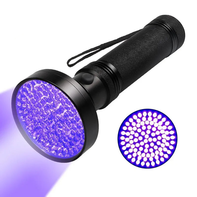 UV-zaklamp van 395 nm met 100 leds om vlekken op te sporen