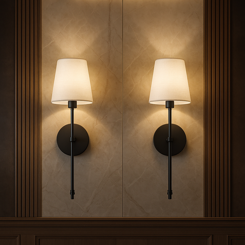 Juego 2 Apliques de Pared Inalámbricos con Control Remoto