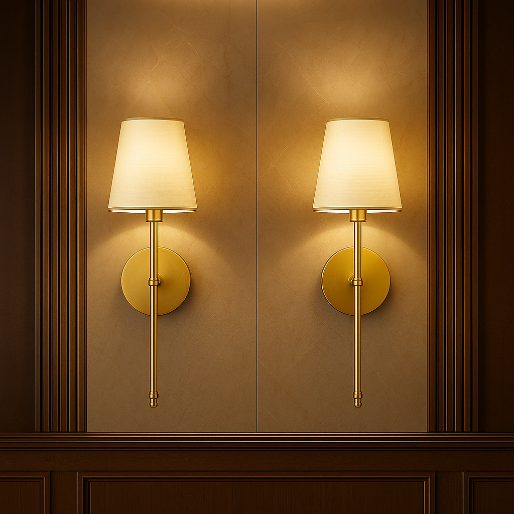 Juego 2 Apliques de Pared Inalámbricos con Control Remoto