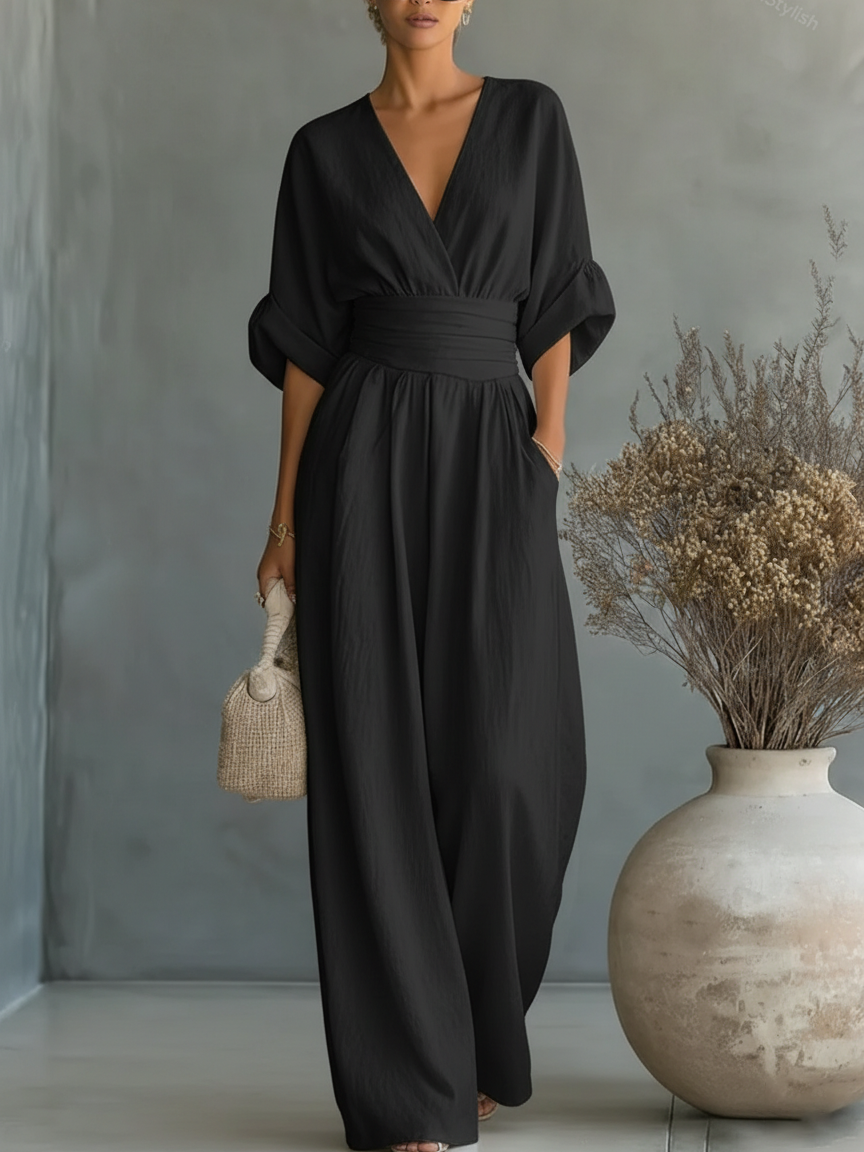 Mono para Mujer | Escote en V, Estilo Minimalista