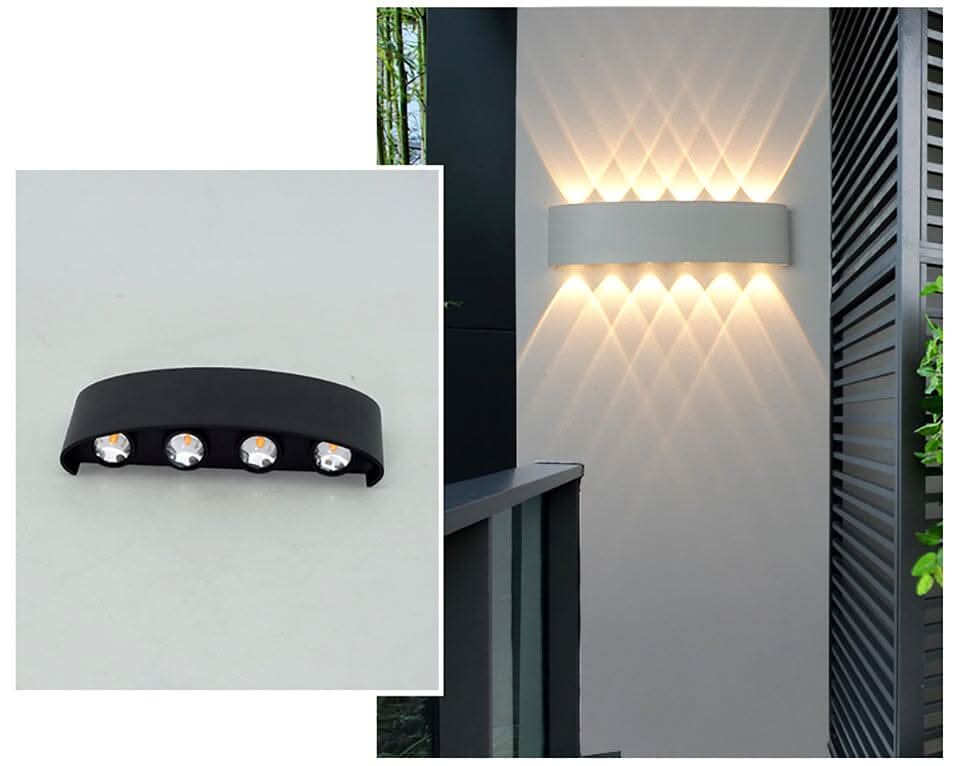 Lámpara de pared exterior LED a prueba de agua – Iluminación exterior elegante y eficiente en energía de aluminio